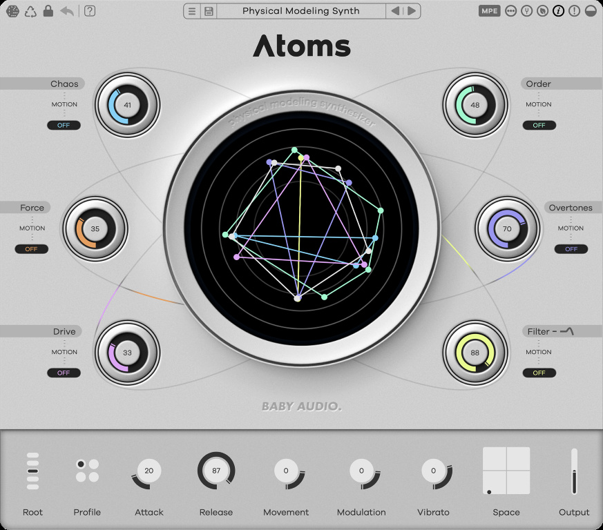 BABY Audio’s Atoms is a new granular synth plugin that transforms particles into playable, expressive sound. With real-time physics-based simulation, it’s one of the most musical granular tools ever released.